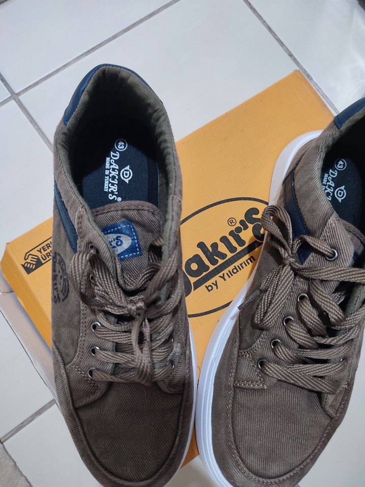 Dakir's Kahverengi Bağcıklı Erkek Sneakers 43 erkek - Görsel 3
