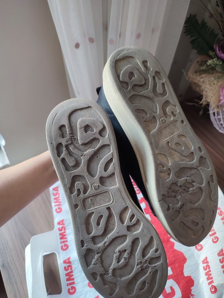 Siyah erkek  Dolgu Topuklu Spor Ayakkabı 43 - Görsel 4