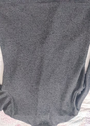 Erkek Gri Düğmeli Midi Ceket koton l beden - Görsel 4