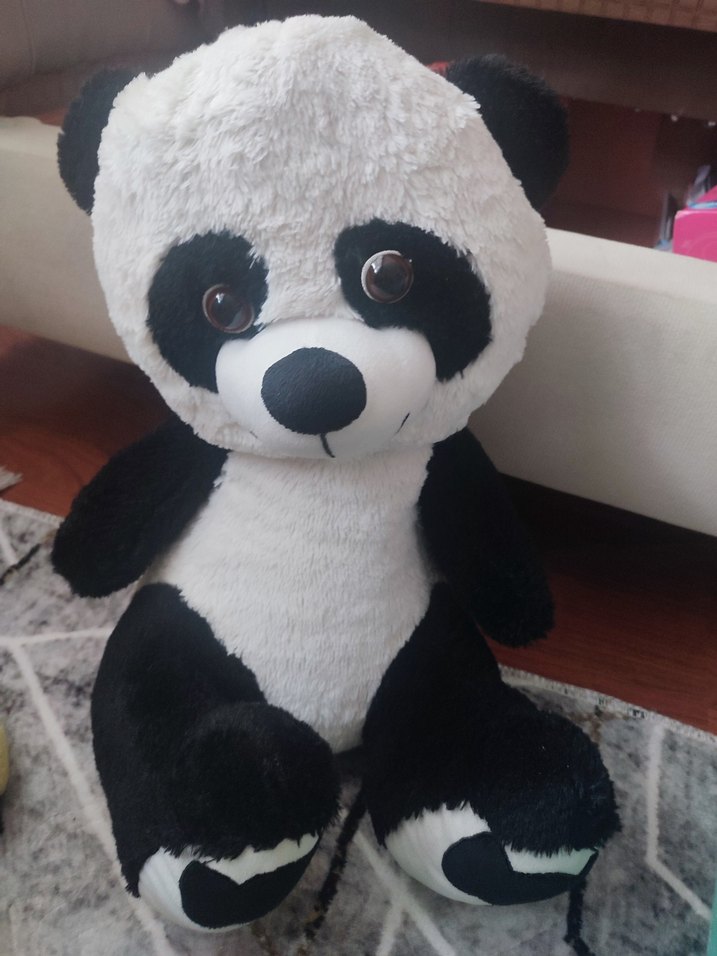 Renkli Peluş Panda Oyuncak - Görsel 4
