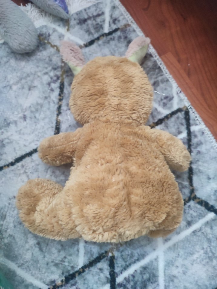 Pastel Kahverengi Peluş Tavşan Oyuncak - Görsel 2