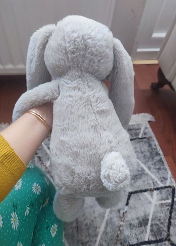 Gri Peluş Tavşan Oyuncak - Görsel 2