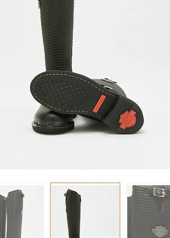 Kızlar için Tokalı Siyah Biker Deri Çizme - Görsel 4