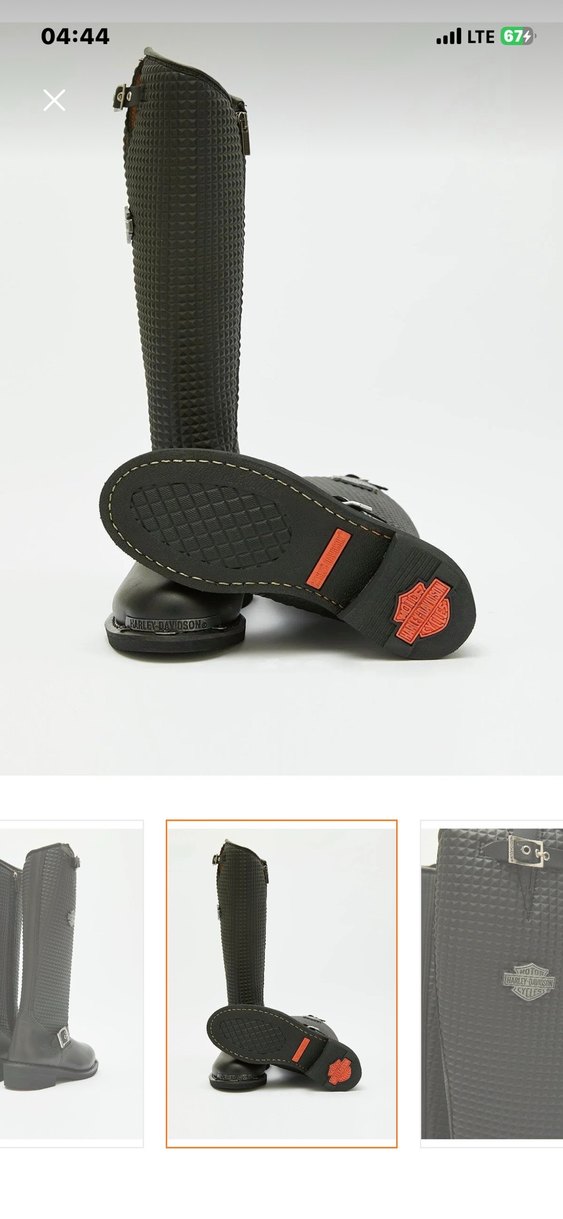 Kızlar için Tokalı Siyah Biker Deri Çizme - Görsel 4