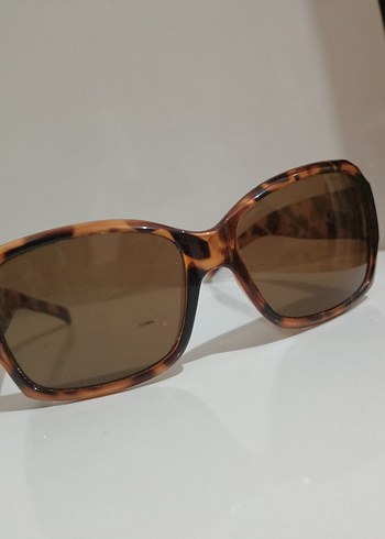 Kahverengi Kemer Detaylı leopar Kadın Güneş Gözlüğü - Görsel 4