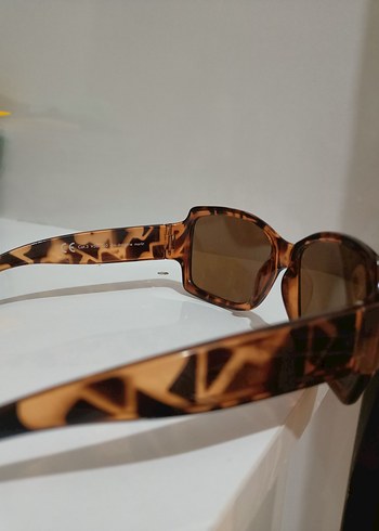 Kahverengi Kemer Detaylı leopar Kadın Güneş Gözlüğü - Görsel 2
