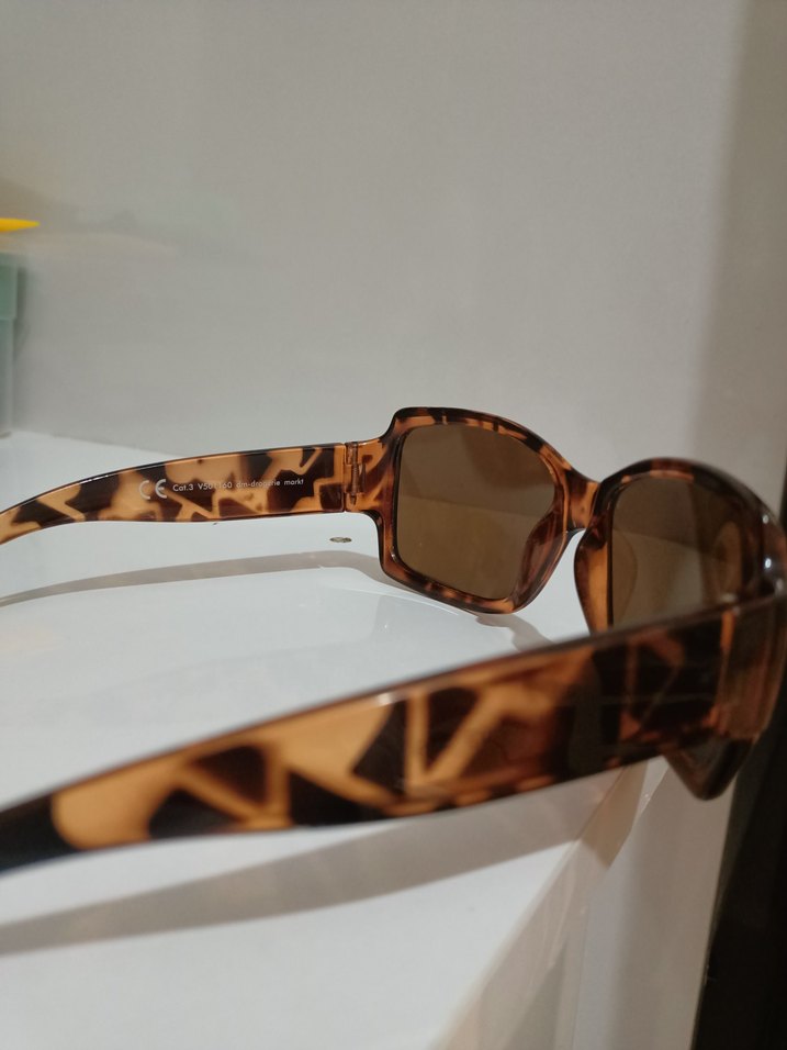 Kahverengi Kemer Detaylı leopar Kadın Güneş Gözlüğü - Görsel 2