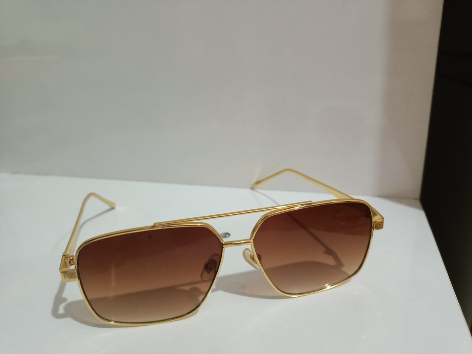 Gold Parlak Kadın Klasik Güneş Gözlüğü - Görsel 2