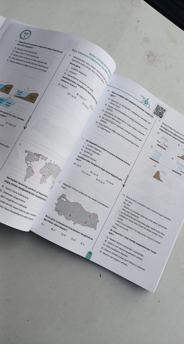 9. Sınıf Coğrafya Soru Bankası Endemik - Görsel 3