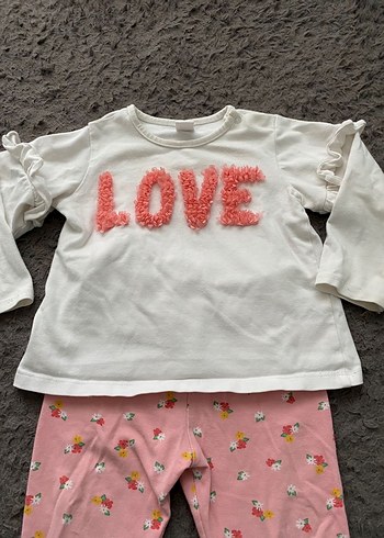 LC Waikiki Dantel Detaylı Pembe Kız Bebek Uzun Kollu Takım