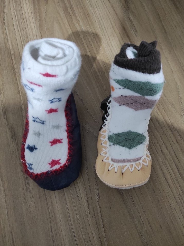 Nakışlı, Örgü Desenli Erkek Bebek Patik - Görsel 5