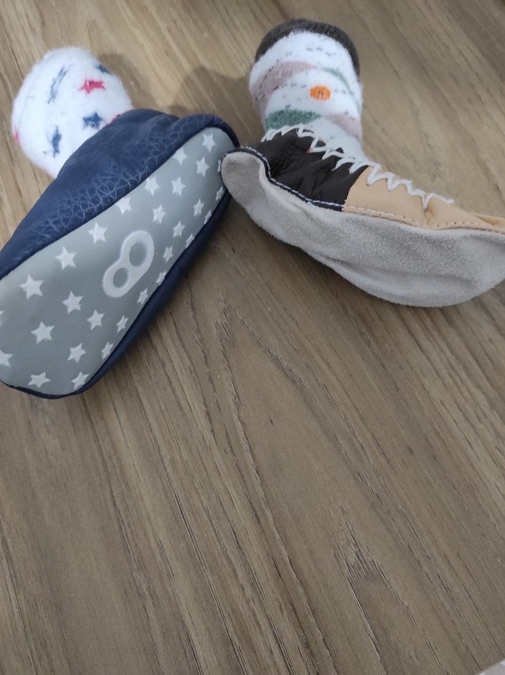 Nakışlı, Örgü Desenli Erkek Bebek Patik - Görsel 4