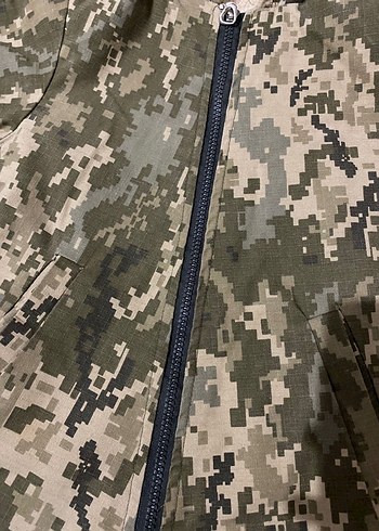 Kürk Detaylı Kamuflaj Erkek çocuk Kapüşonlu Mont - Görsel 2