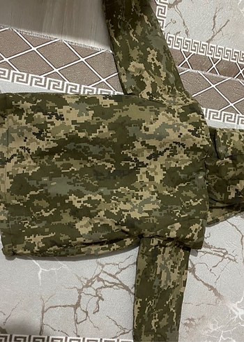 Kürk Detaylı Kamuflaj Erkek çocuk Kapüşonlu Mont - Görsel 5