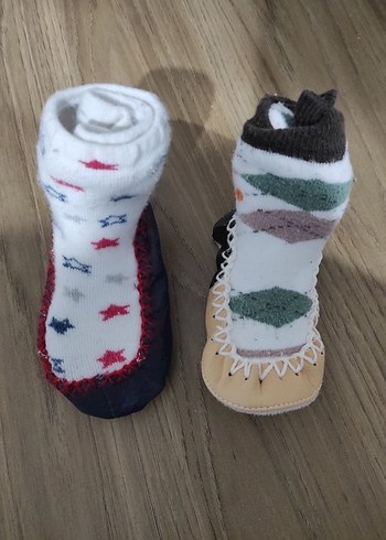 Renkli Nakışlı Örgü Erkek Bebek Botları - Görsel 5