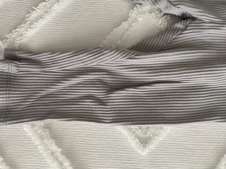 Kız Çocuk Gri Pliseli Tayt - Görsel 3