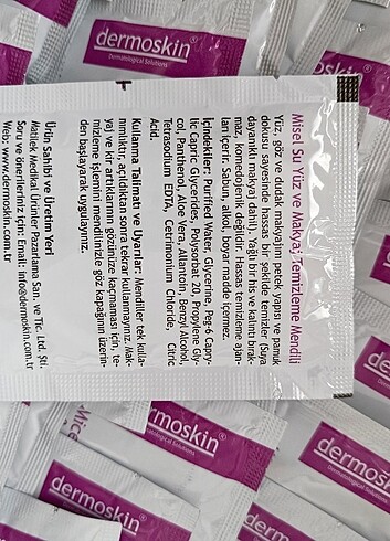 La Roche Posay dermoskin makyaj temizleme mendili 50 adet 