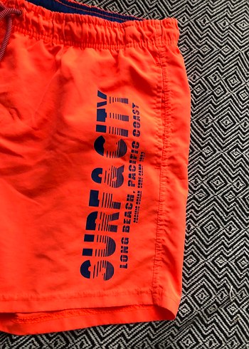 LCWaikiki Turuncu Baskılı Erkek Mini Şort Mayo - Görsel 2