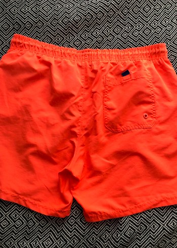 LCWaikiki Turuncu Baskılı Erkek Mini Şort Mayo - Görsel 4