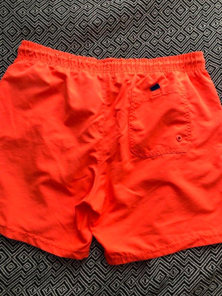 LCWaikiki Turuncu Baskılı Erkek Mini Şort Mayo - Görsel 4