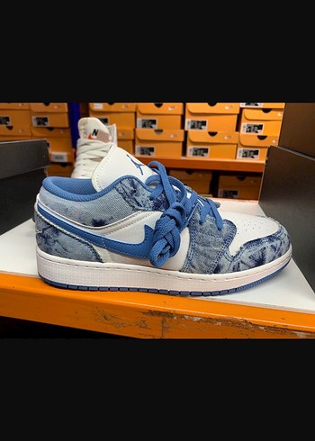 Nike Air Jordan 1 Low Denim Ayakkabı - Görsel 2