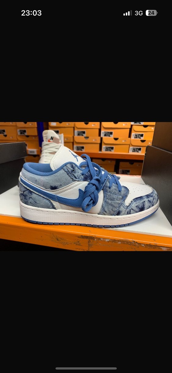 Nike Air Jordan 1 Low Denim Ayakkabı - Görsel 2