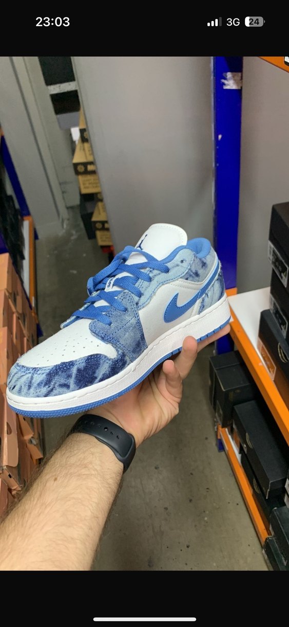 Nike Air Jordan 1 Low Denim Ayakkabı - Görsel 3