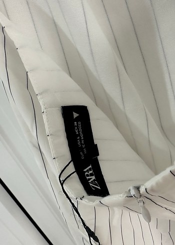 Zara Çizgili Elbise - Görsel 8