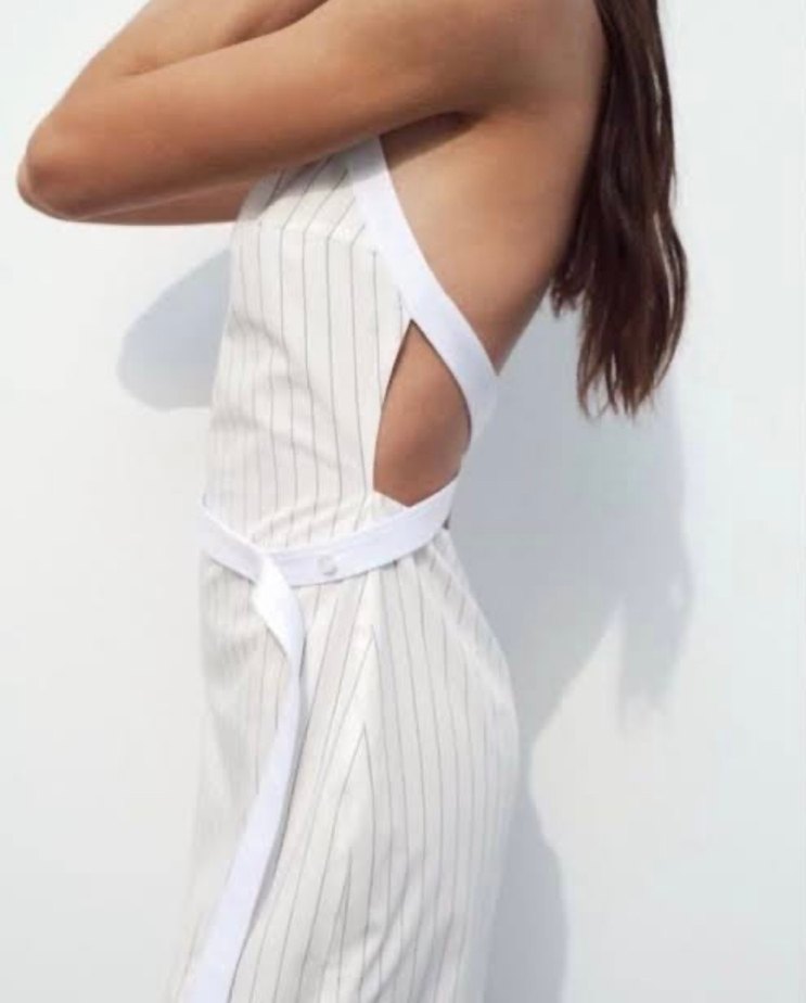 Zara Çizgili Elbise - Görsel 2