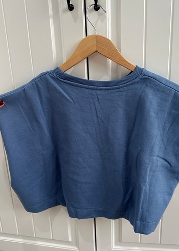 Zara Vatkalı crop tişört - Görsel 6