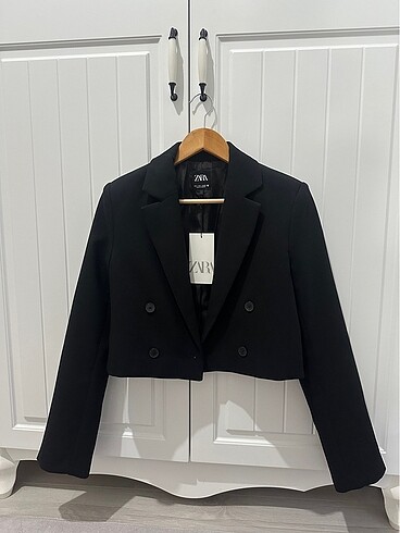Zara crop blazer ceket