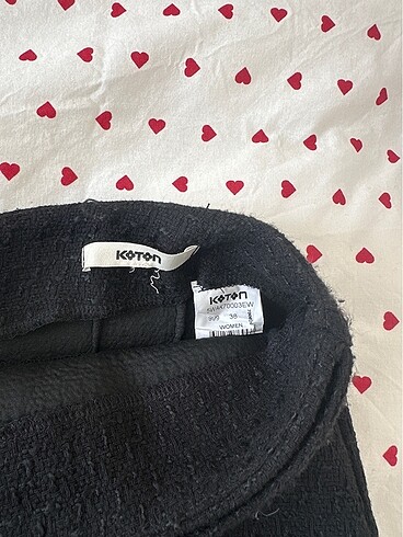 m Beden Koton şortlu siyah etek