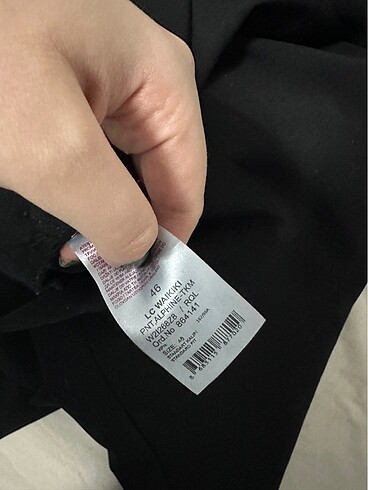 46 Beden Lc Waikiki Siyah Pantolon