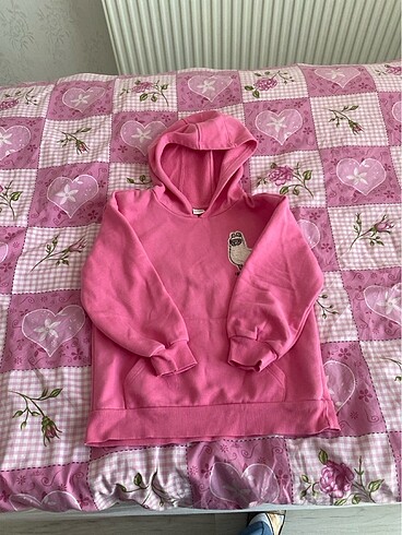 7 Yaş Beden pembe Renk Sweatshirt