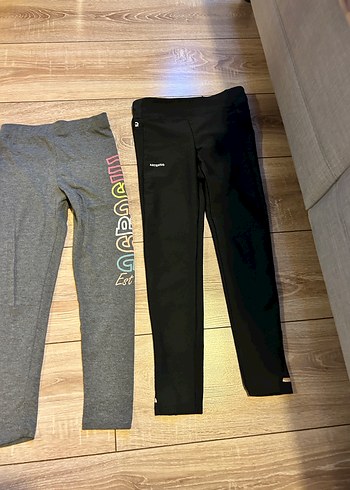 4 Adet Kız Çocuk Çok Renkli Dar Kesim Tayt - Görsel 3