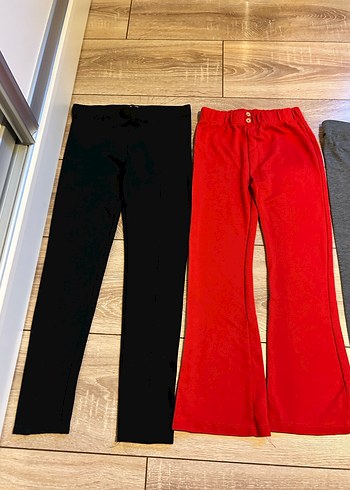 4 Adet Kız Çocuk Çok Renkli Dar Kesim Tayt - Görsel 2