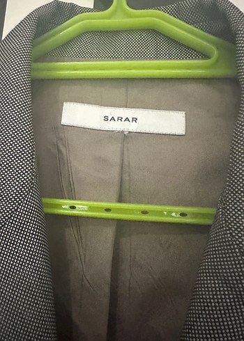 Sarar Gri Düğmeli Kadın Blazer Ceket