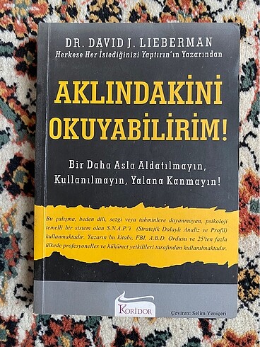 Aklındakini Okuyabilirim Dr. David J. Lieberman