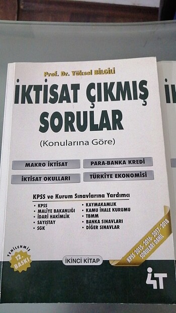 İktisat çıkmış sorular 2 cilt yüksel bilgili
