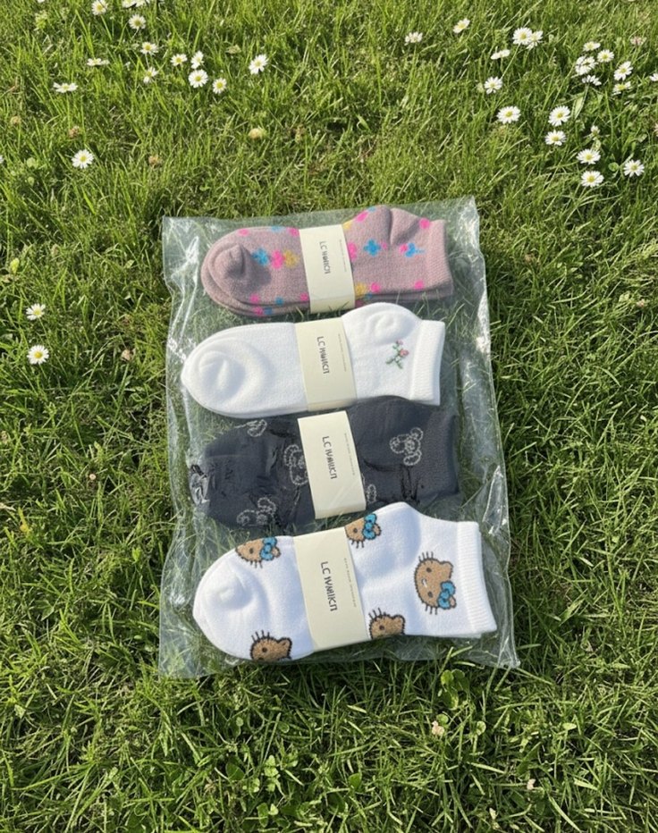 12 Çift Bayan Defacto Renkli Çoraplar - Görsel 4