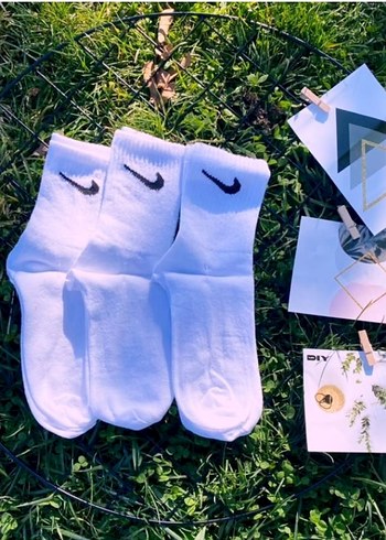 Nike Kolej Beyaz ve Siyah Çorap - Görsel 5