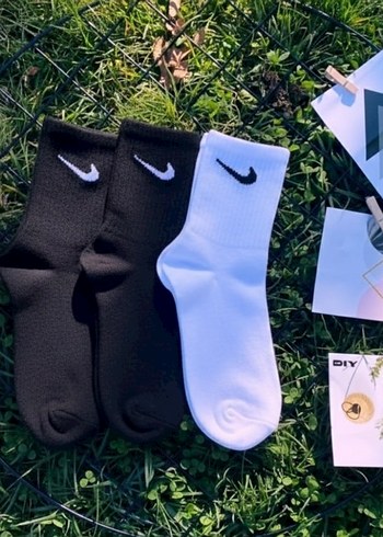 Nike Kolej Beyaz ve Siyah Çorap - Görsel 3