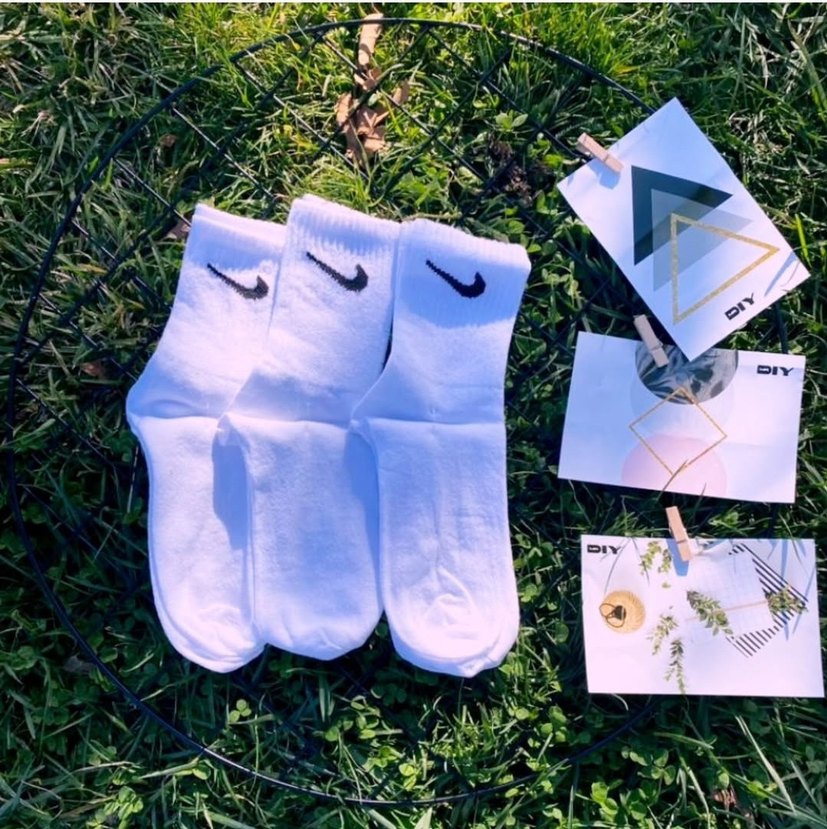 Nike Kolej Beyaz ve Siyah Çorap - Görsel 5