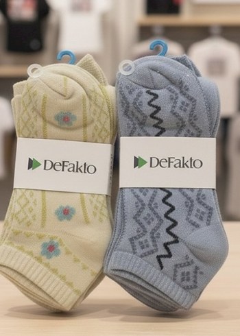 12 Çift DeFacto Bayan Patik Çorap - Görsel 6