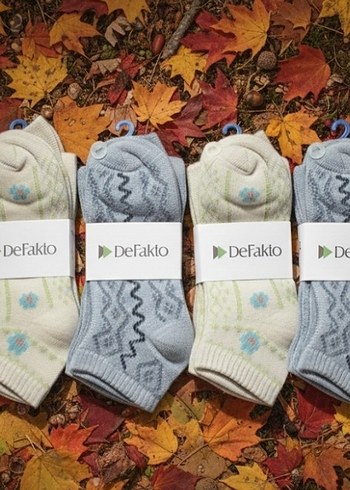 12 Çift DeFacto Bayan Patik Çorap - Görsel 4