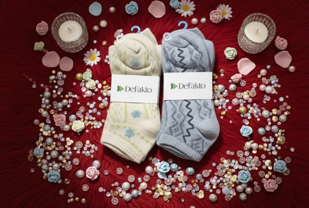 12 Çift DeFacto Bayan Patik Çorap - Görsel 2