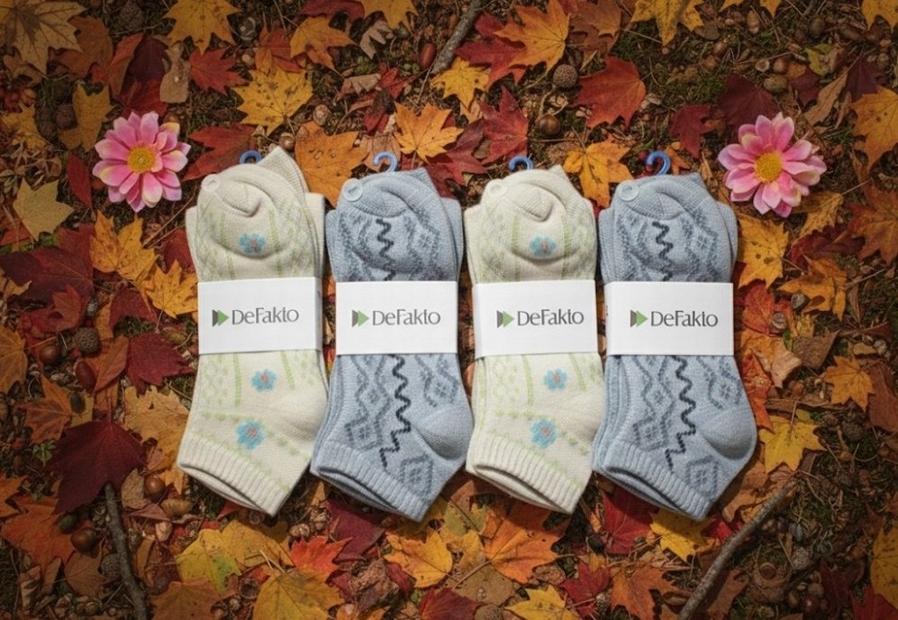 12 Çift DeFacto Bayan Patik Çorap - Görsel 4