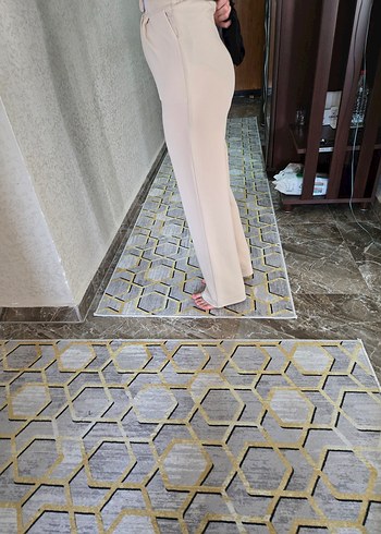 diğer Beden ten rengi Renk Bej Midi Kadın Kumaş Pantolon