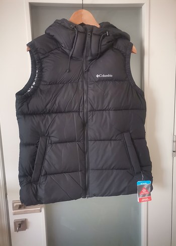 Orıjınal Columbia Siyah Kadın Şişme Yelek Kapüşonlu - Görsel 2