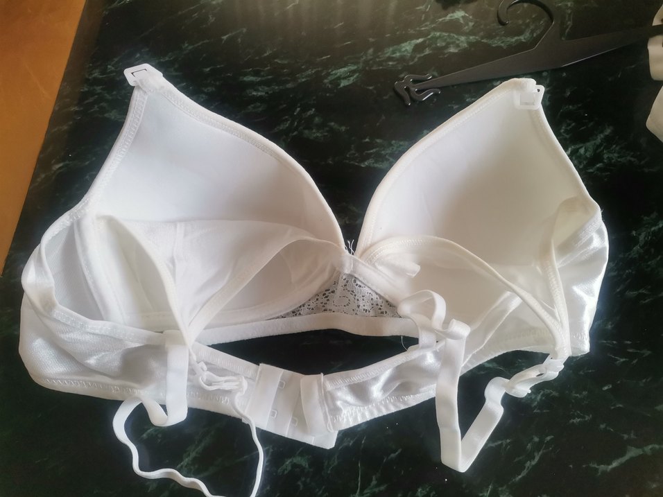 Beyaz emzirme sutyenı 80 B beden - Görsel 2